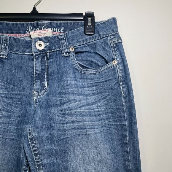 Junior Girls Red Camel Premium Denim Bootcut Jeans- Size 11 - Picture 4 of 12